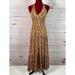 Maeve By Anthropologie Sun Dress Floral Midi Halter